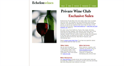 Desktop Screenshot of echelonwines.com